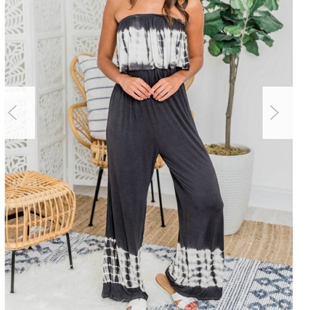 NWT Pink Lily tie dyed jumpsuit